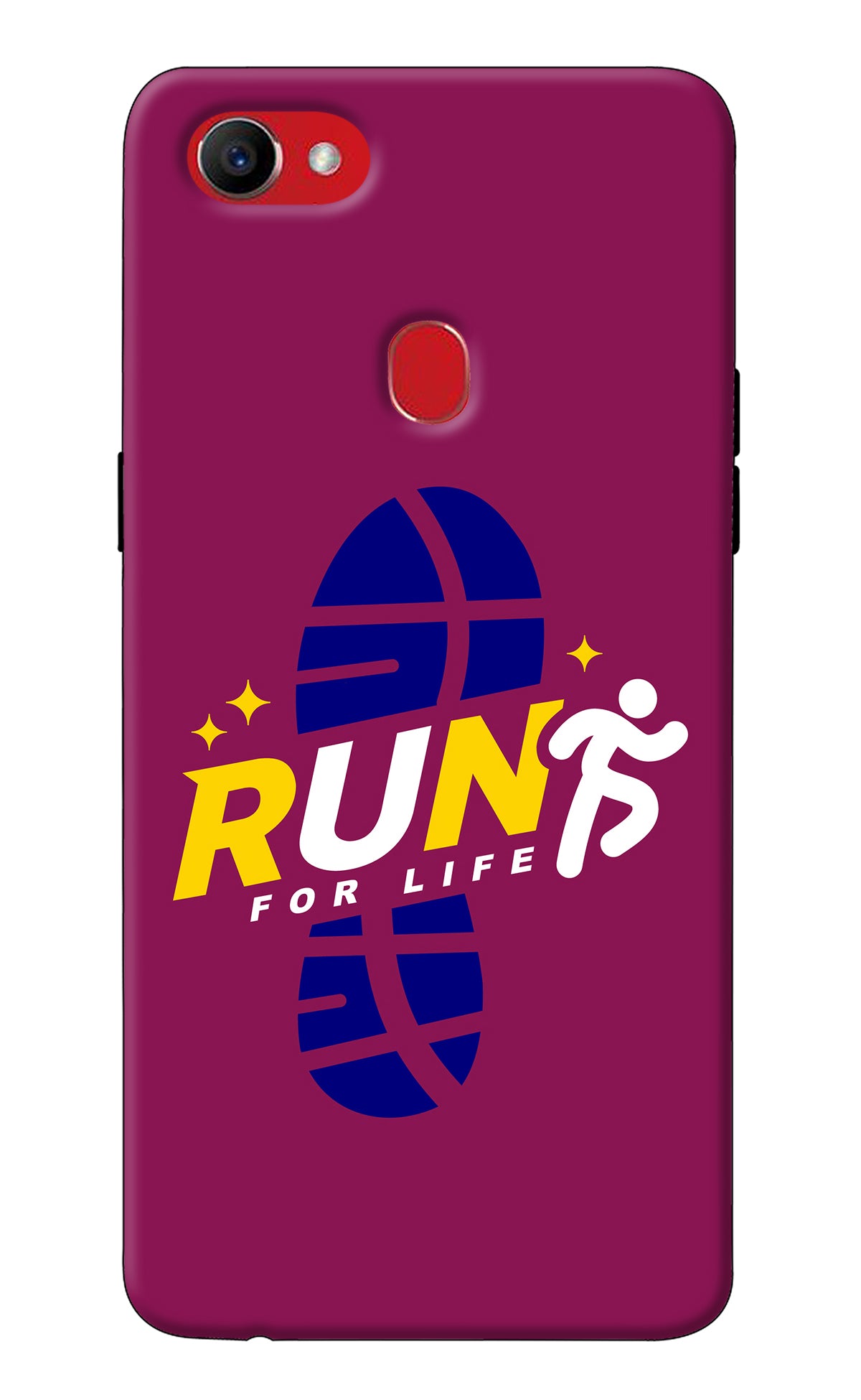 Run for Life Oppo F7 Back Cover