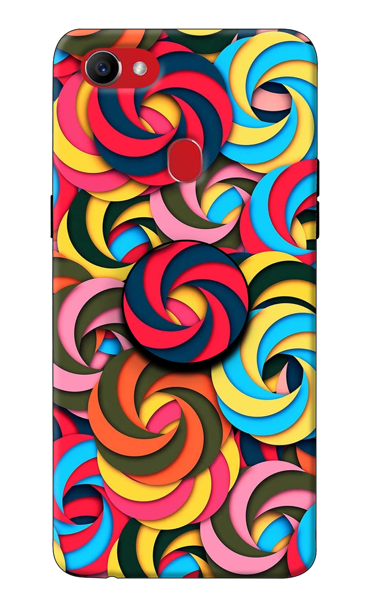 Spiral Pattern Oppo F7 Pop Case