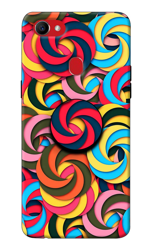 Spiral Pattern Oppo F7 Pop Case