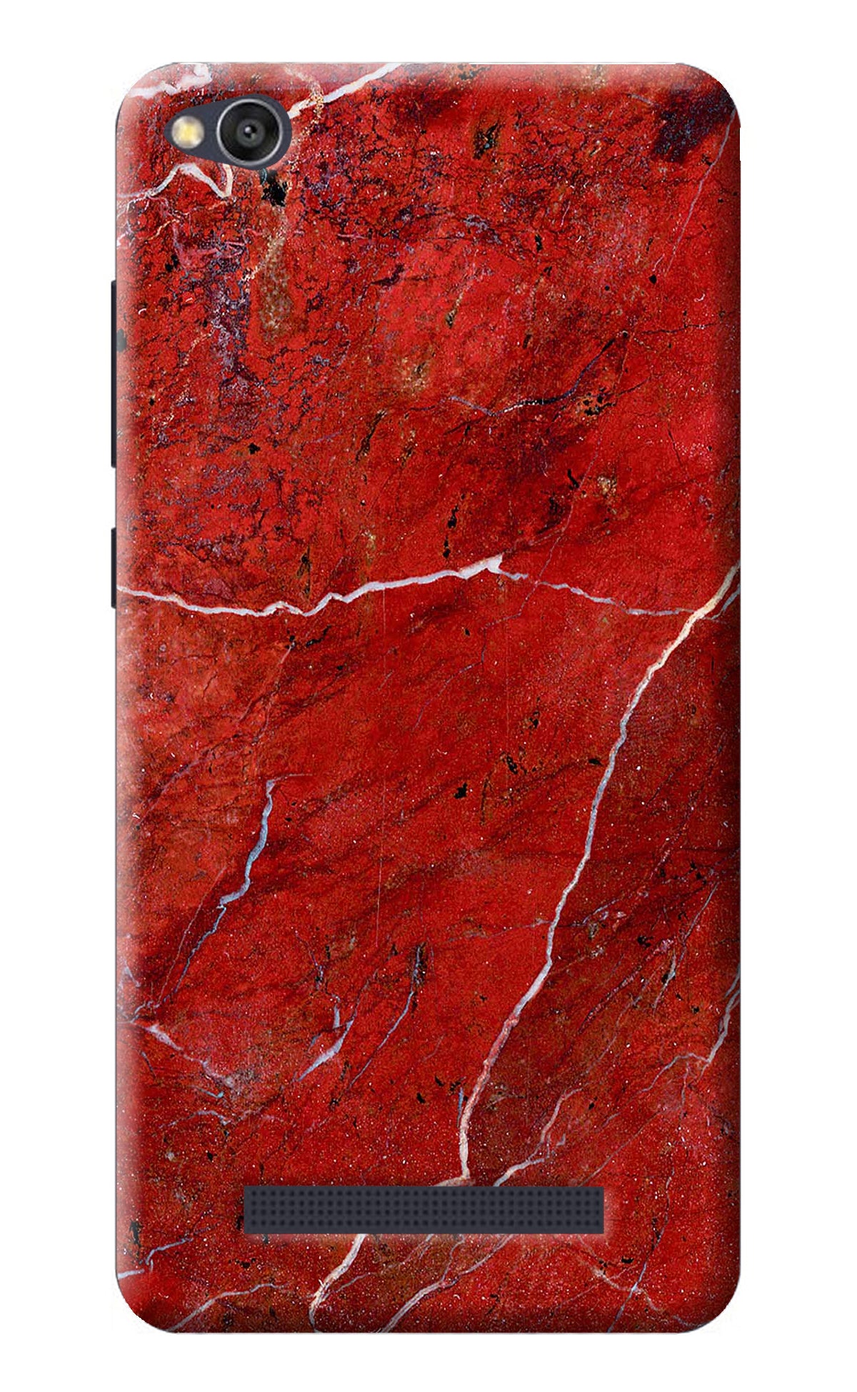 Red Marble Design Redmi 4A Back Cover