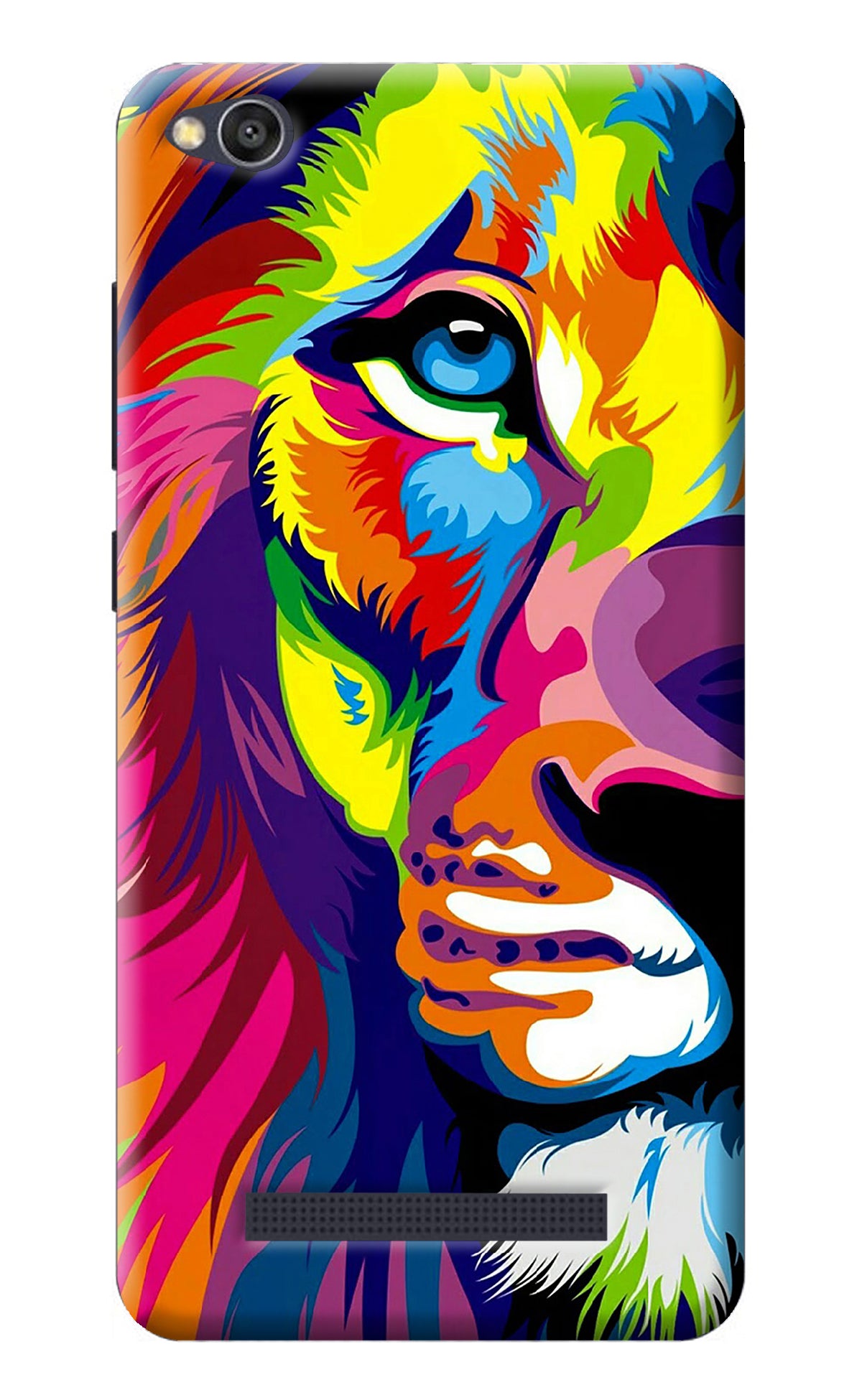 Lion Half Face Redmi 4A Back Cover