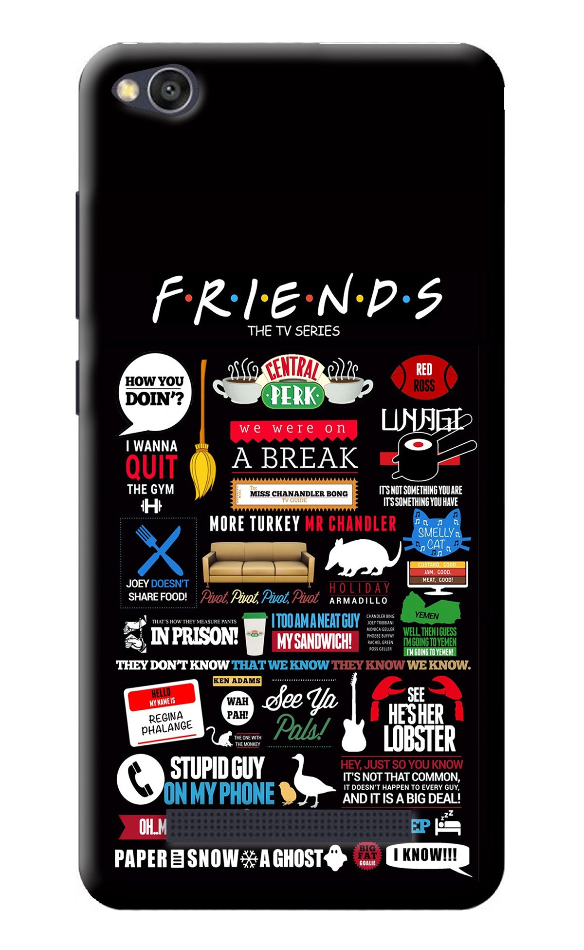 FRIENDS Redmi 4A Back Cover