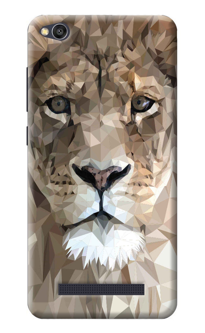 Lion Art Redmi 4A Back Cover