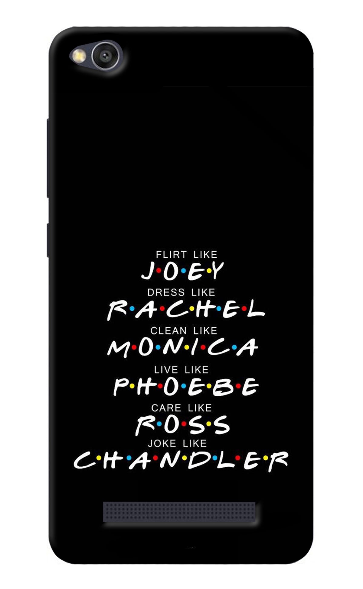 FRIENDS Character Redmi 4A Back Cover