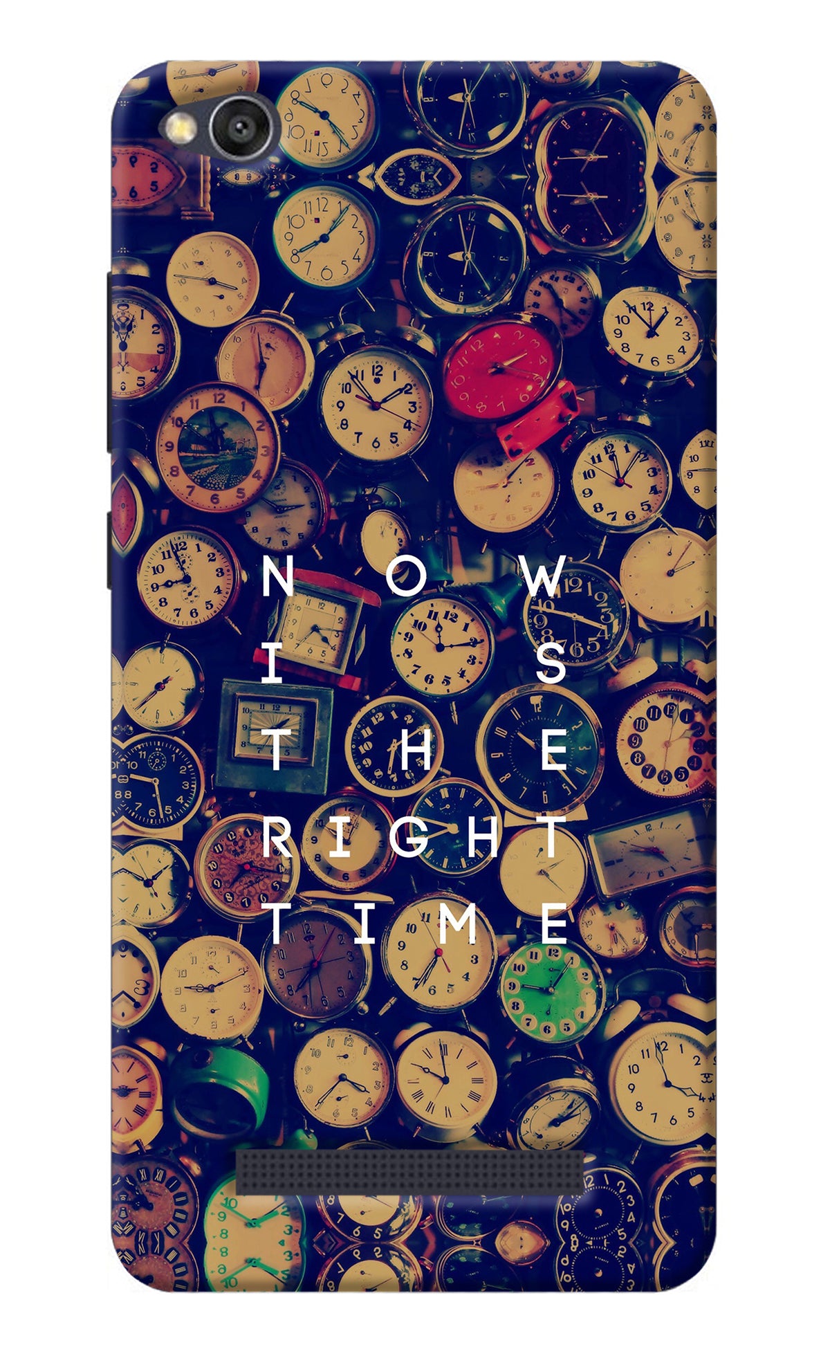 Now is the Right Time Quote Redmi 4A Back Cover