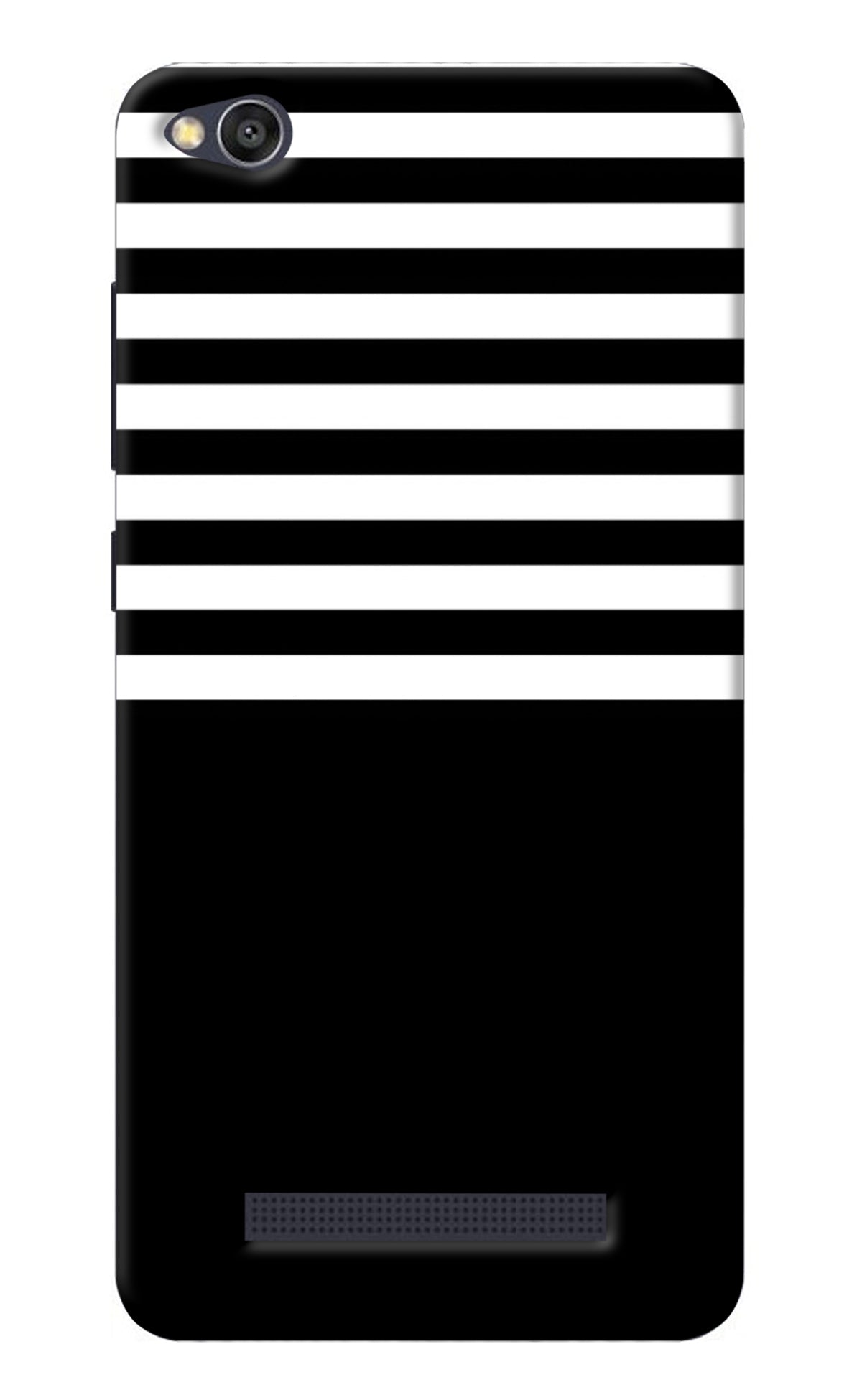 Black and White Print Redmi 4A Back Cover