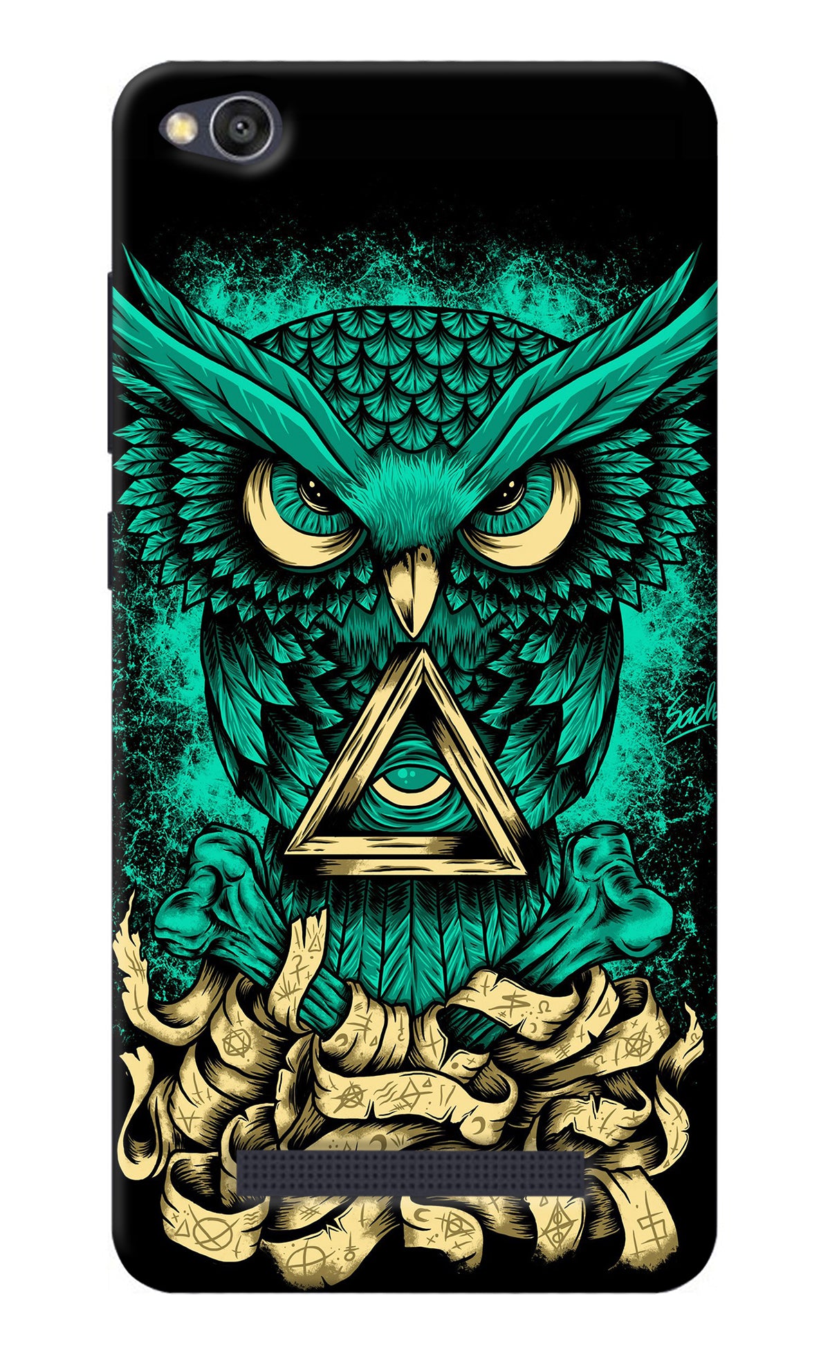 Green Owl Redmi 4A Back Cover