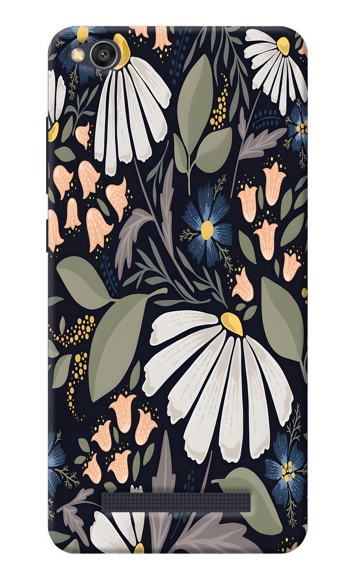 Flowers Art Redmi 4A Back Cover