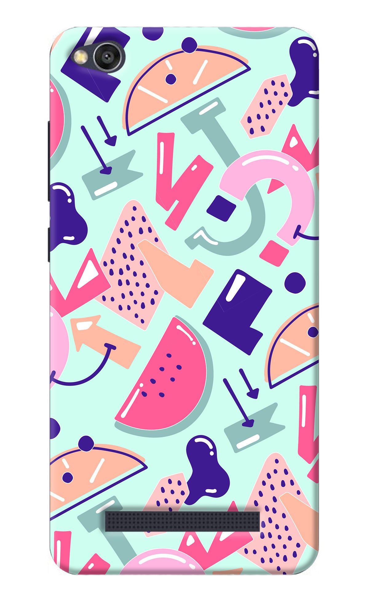 Doodle Pattern Redmi 4A Back Cover