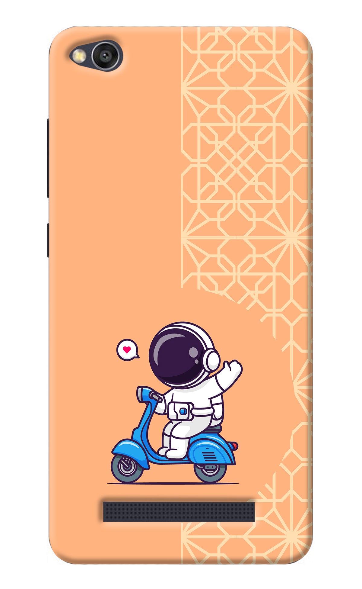 Cute Astronaut Riding Redmi 4A Back Cover