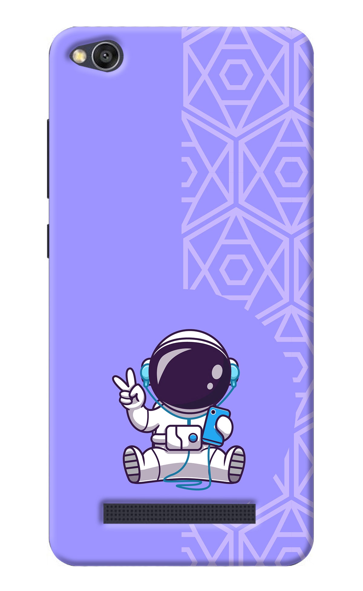 Cute Astronaut Chilling Redmi 4A Back Cover