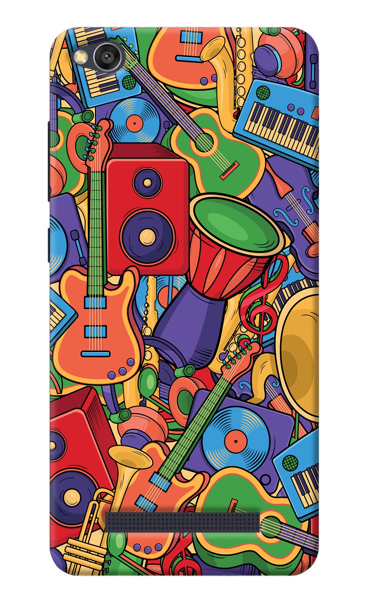 Music Instrument Doodle Redmi 4A Back Cover