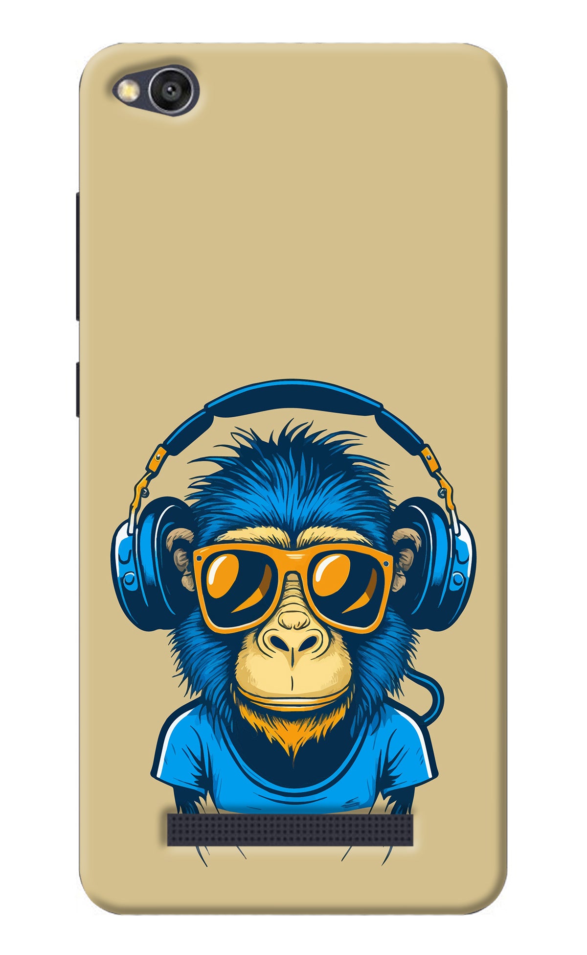 Monkey Headphone Redmi 4A Back Cover
