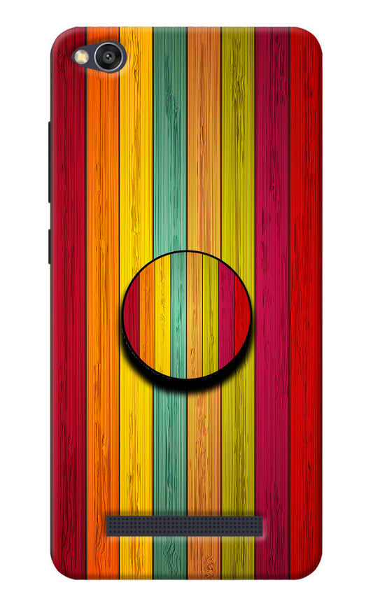 Multicolor Wooden Redmi 4A Pop Case
