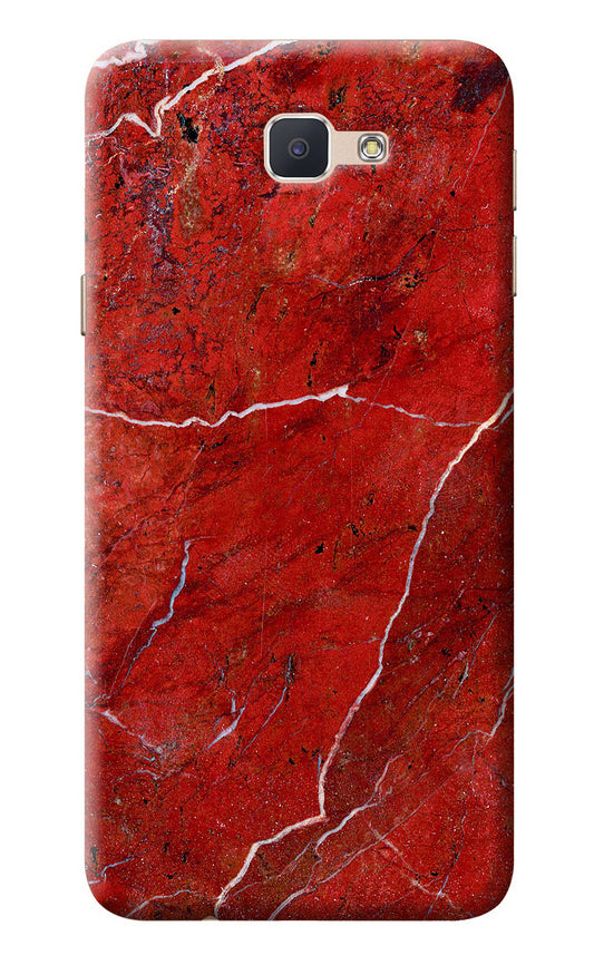 Red Marble Design Samsung J7 Prime Back Cover