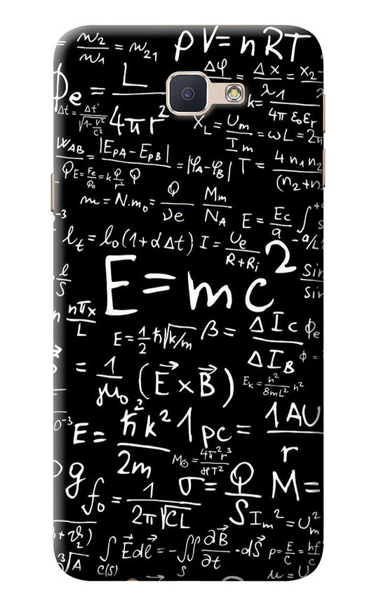 Physics Albert Einstein Formula Samsung J7 Prime Back Cover