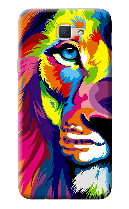 Lion Half Face Samsung J7 Prime Back Cover