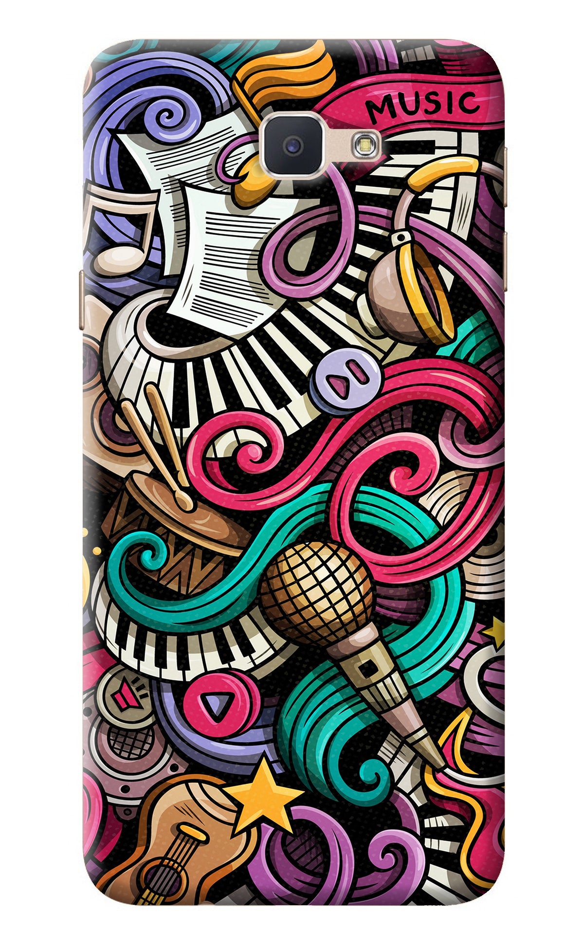 Music Abstract Samsung J7 Prime Back Cover