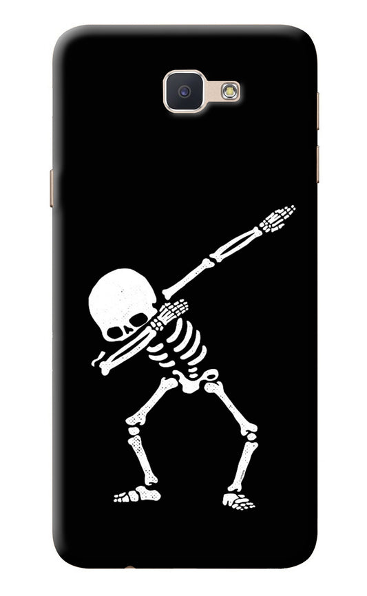Dabbing Skeleton Art Samsung J7 Prime Back Cover