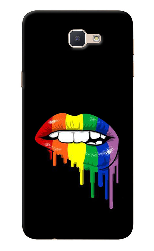 Lips Biting Samsung J7 Prime Back Cover