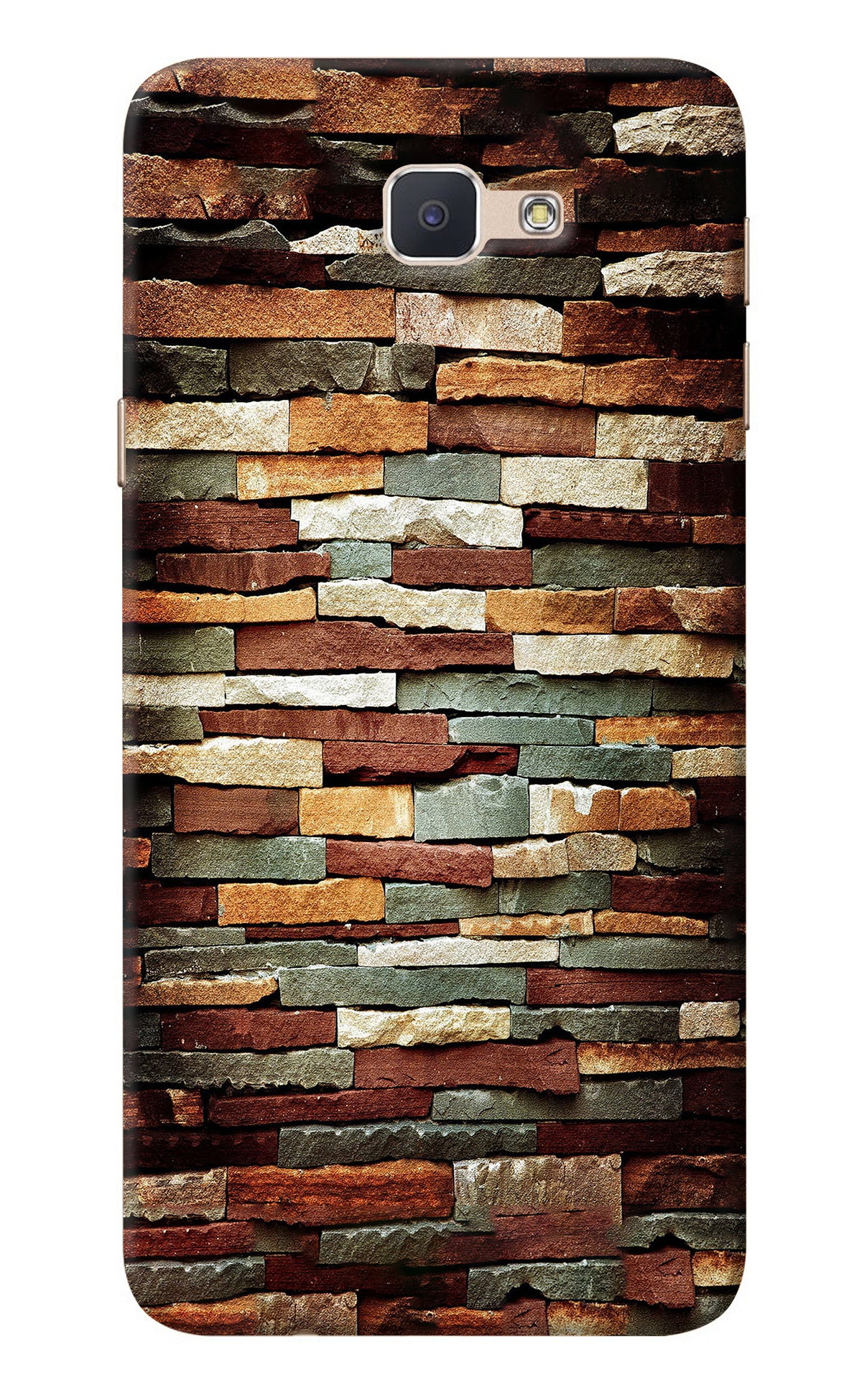 Bricks Pattern Samsung J7 Prime Back Cover