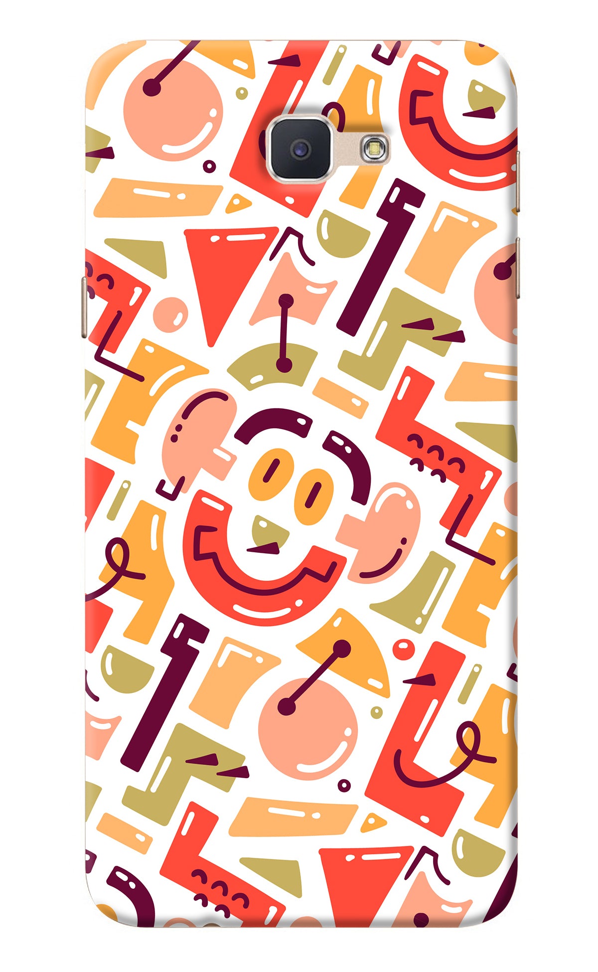 Doodle Pattern Samsung J7 Prime Back Cover