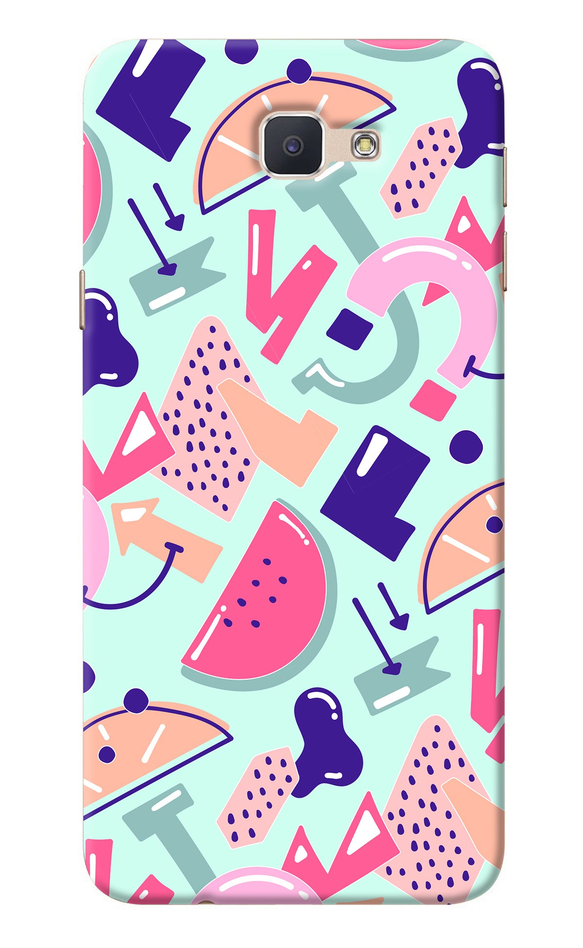 Doodle Pattern Samsung J7 Prime Back Cover