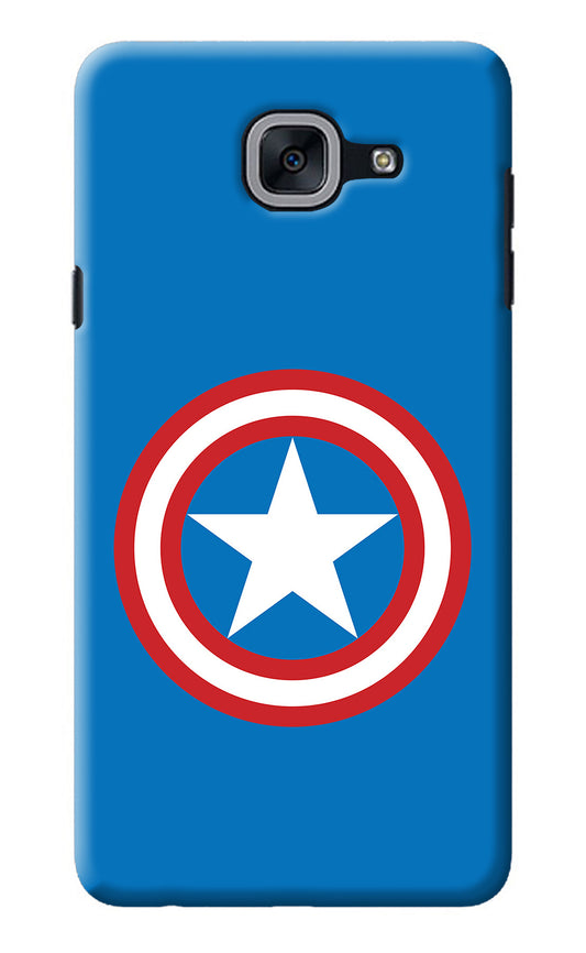 Captain America Logo Samsung J7 Max Back Cover