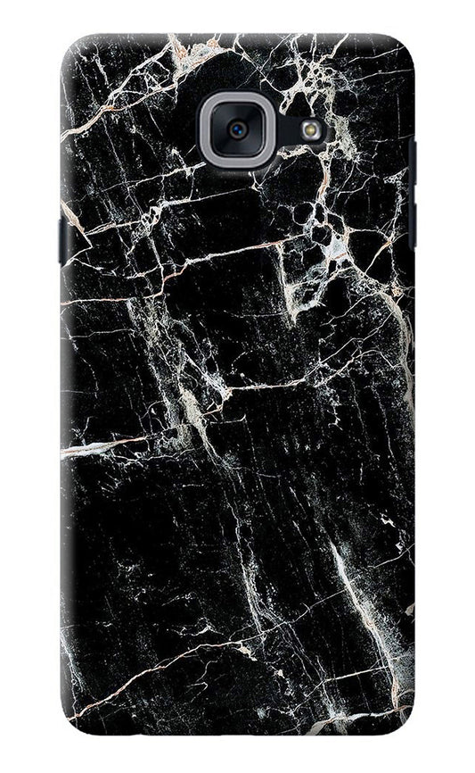 Black Marble Texture Samsung J7 Max Back Cover