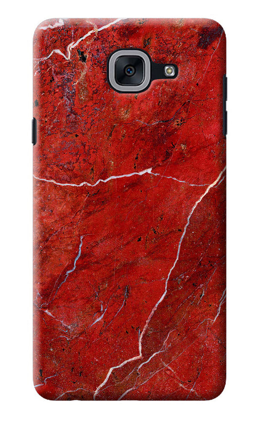 Red Marble Design Samsung J7 Max Back Cover