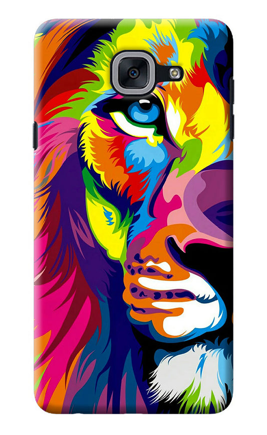 Lion Half Face Samsung J7 Max Back Cover