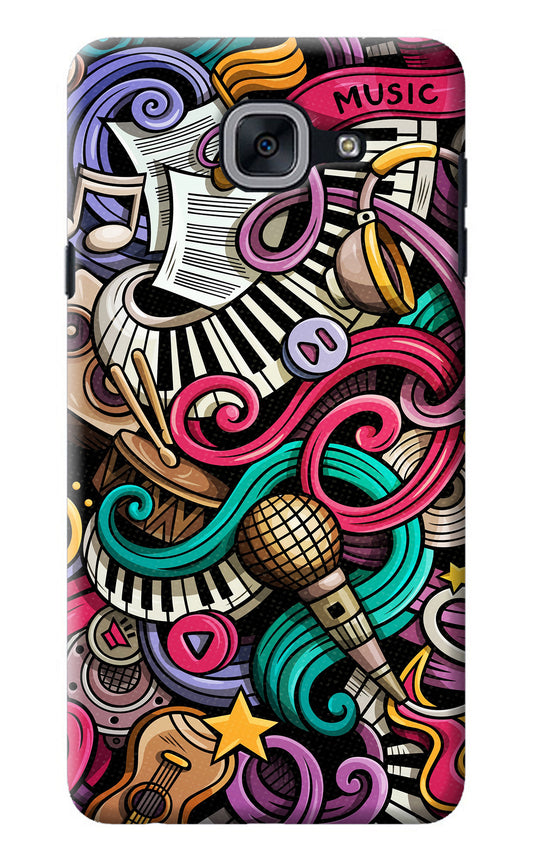 Music Abstract Samsung J7 Max Back Cover