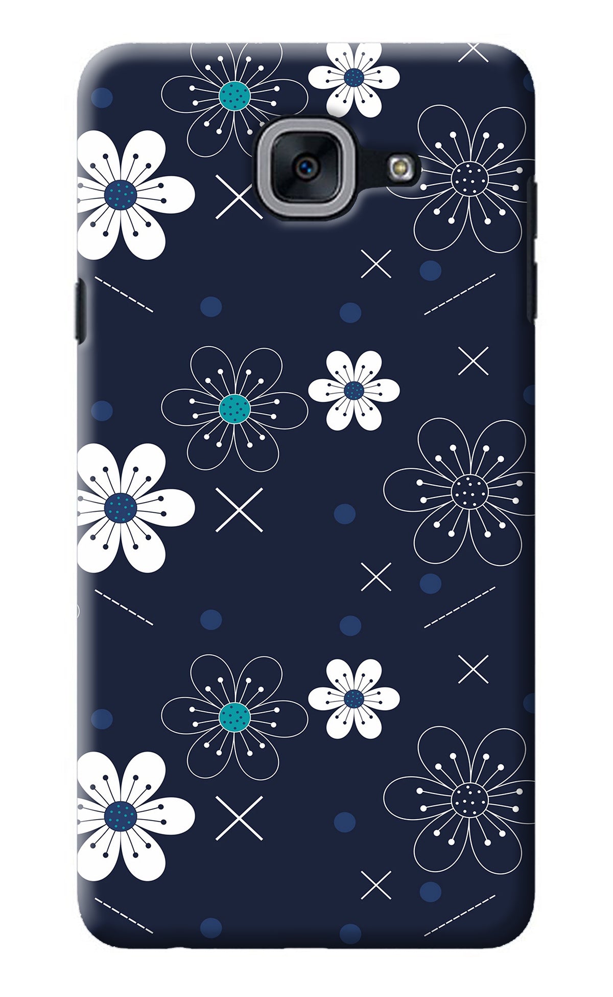 Flowers Samsung J7 Max Back Cover