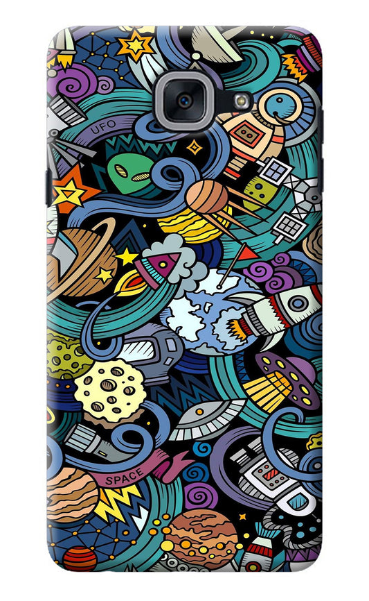 Space Abstract Samsung J7 Max Back Cover