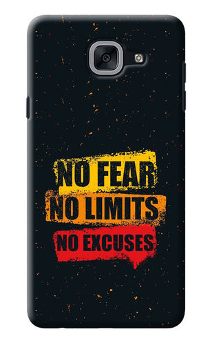 No Fear No Limits No Excuse Samsung J7 Max Back Cover