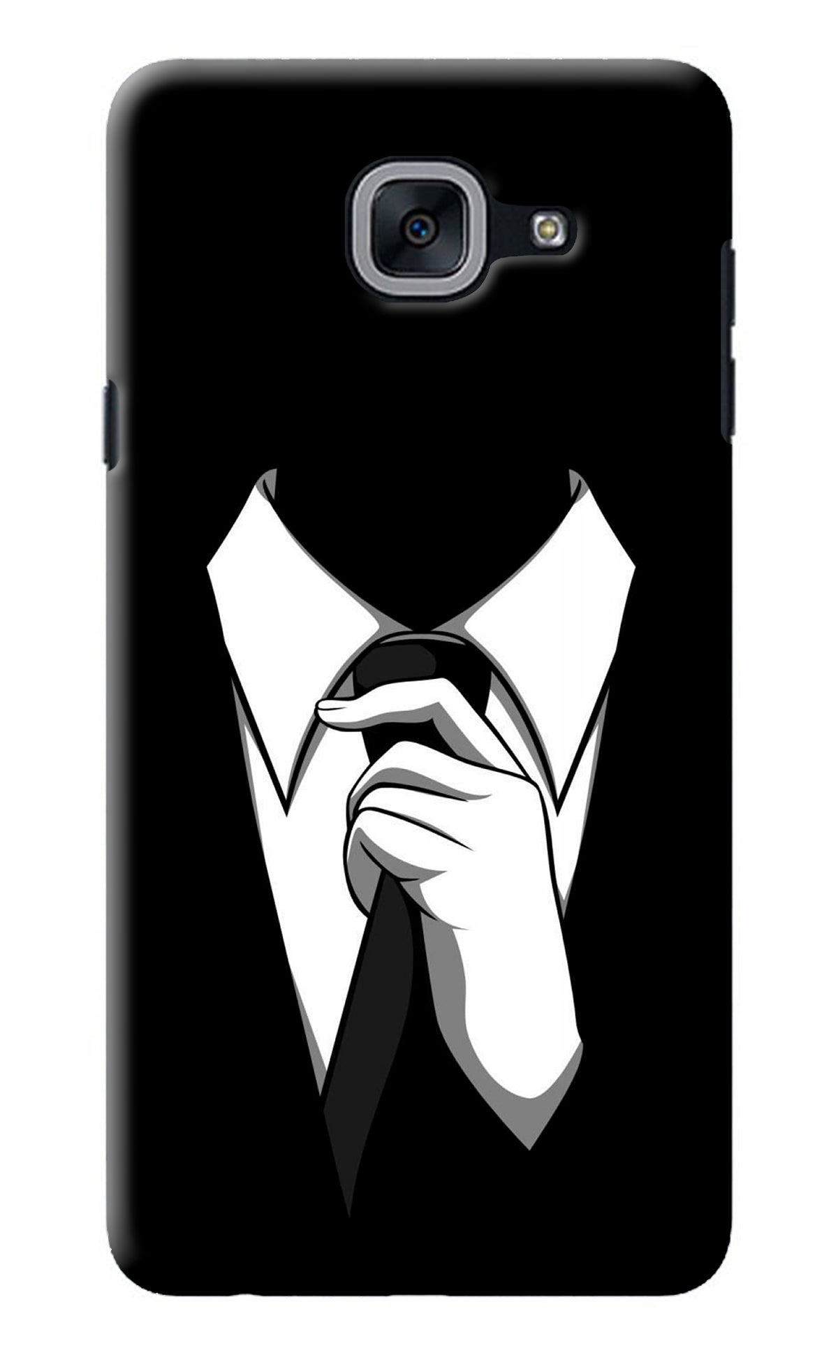 Black Tie Samsung J7 Max Back Cover