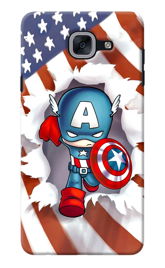 Captain America Samsung J7 Max Back Cover