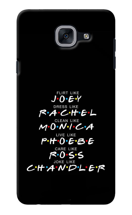 FRIENDS Character Samsung J7 Max Back Cover
