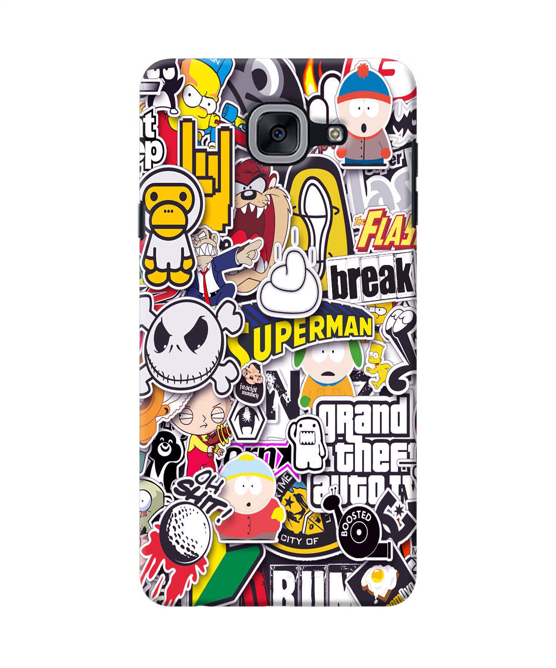 Sticker Bomb Samsung J7 Max Back Cover