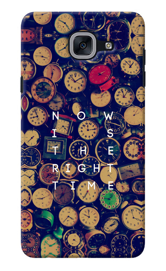 Now is the Right Time Quote Samsung J7 Max Back Cover