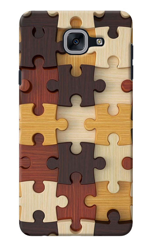 Wooden Puzzle Samsung J7 Max Back Cover