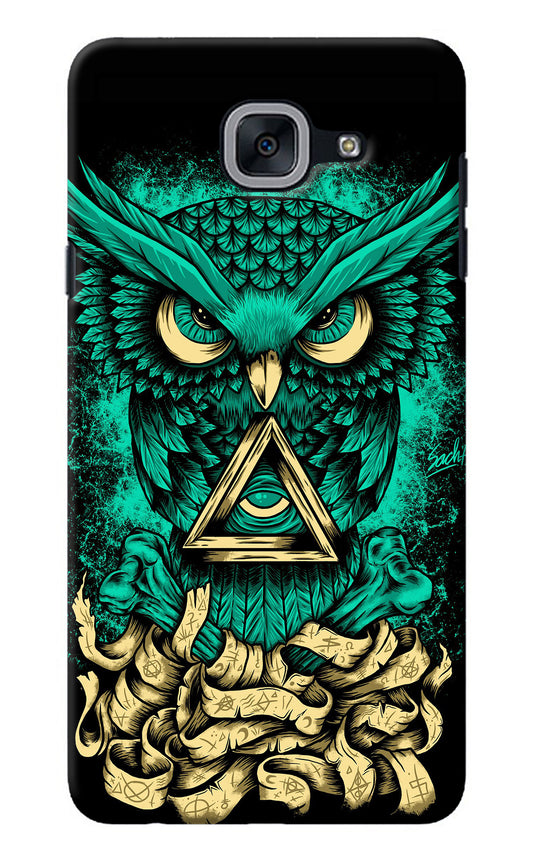 Green Owl Samsung J7 Max Back Cover