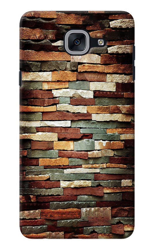 Bricks Pattern Samsung J7 Max Back Cover