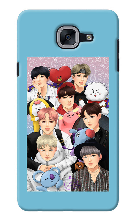 BTS with animals Samsung J7 Max Back Cover