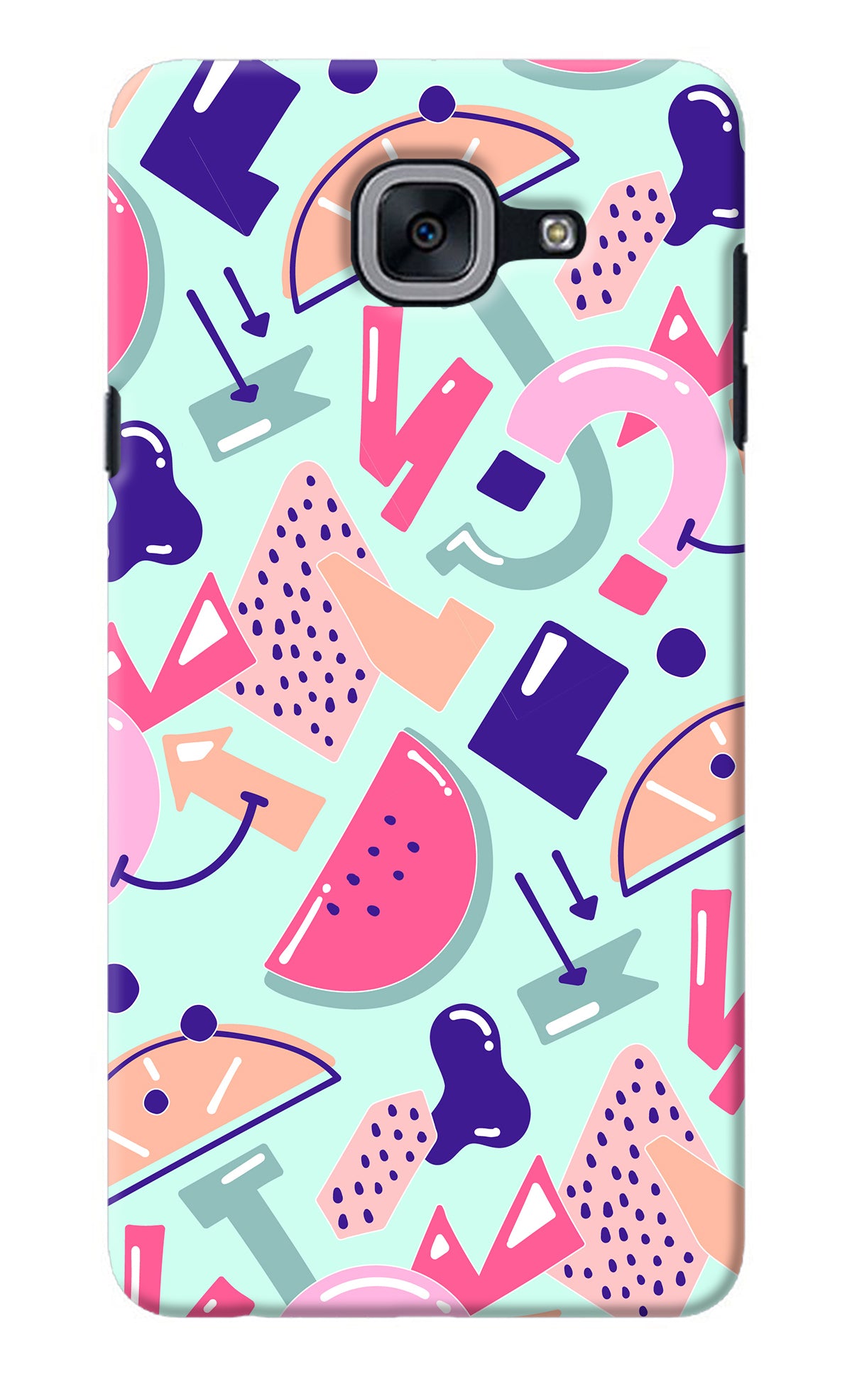 Doodle Pattern Samsung J7 Max Back Cover