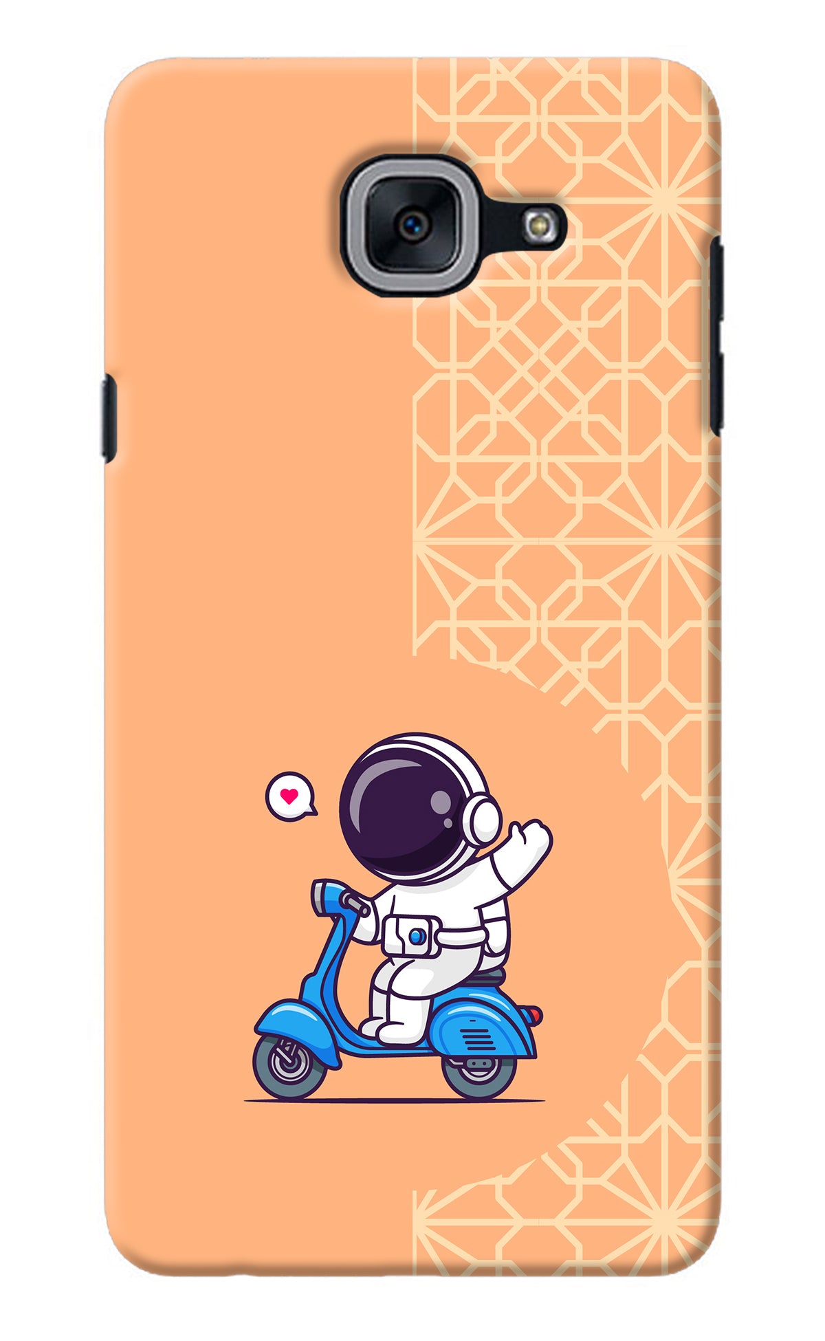 Cute Astronaut Riding Samsung J7 Max Back Cover