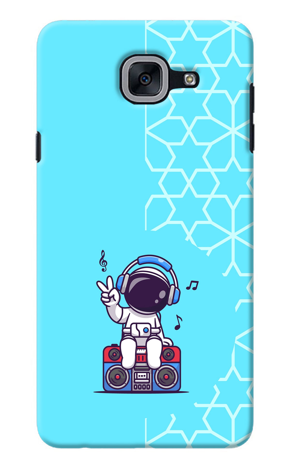 Cute Astronaut Chilling Samsung J7 Max Back Cover