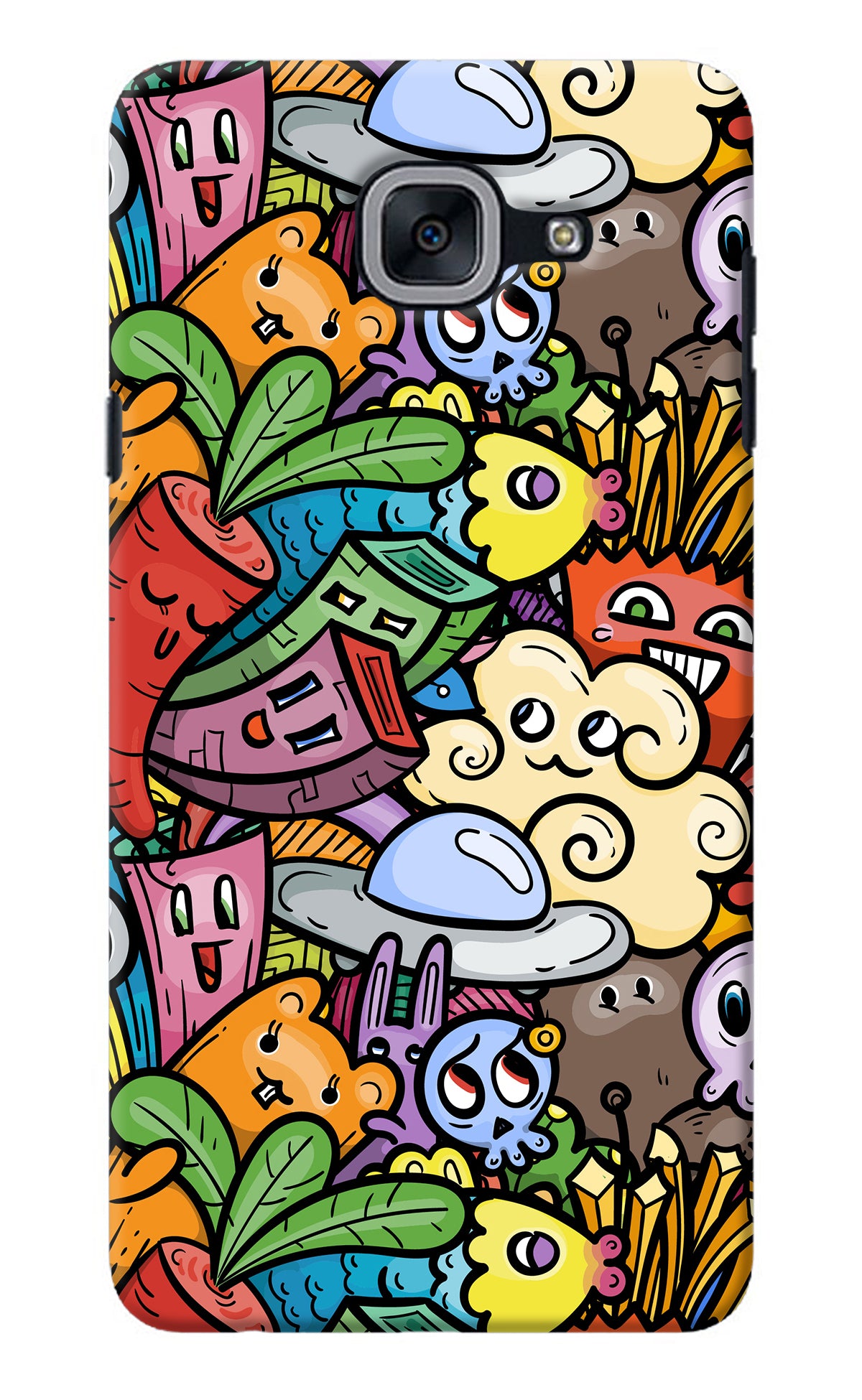 Veggie Doodle Samsung J7 Max Back Cover