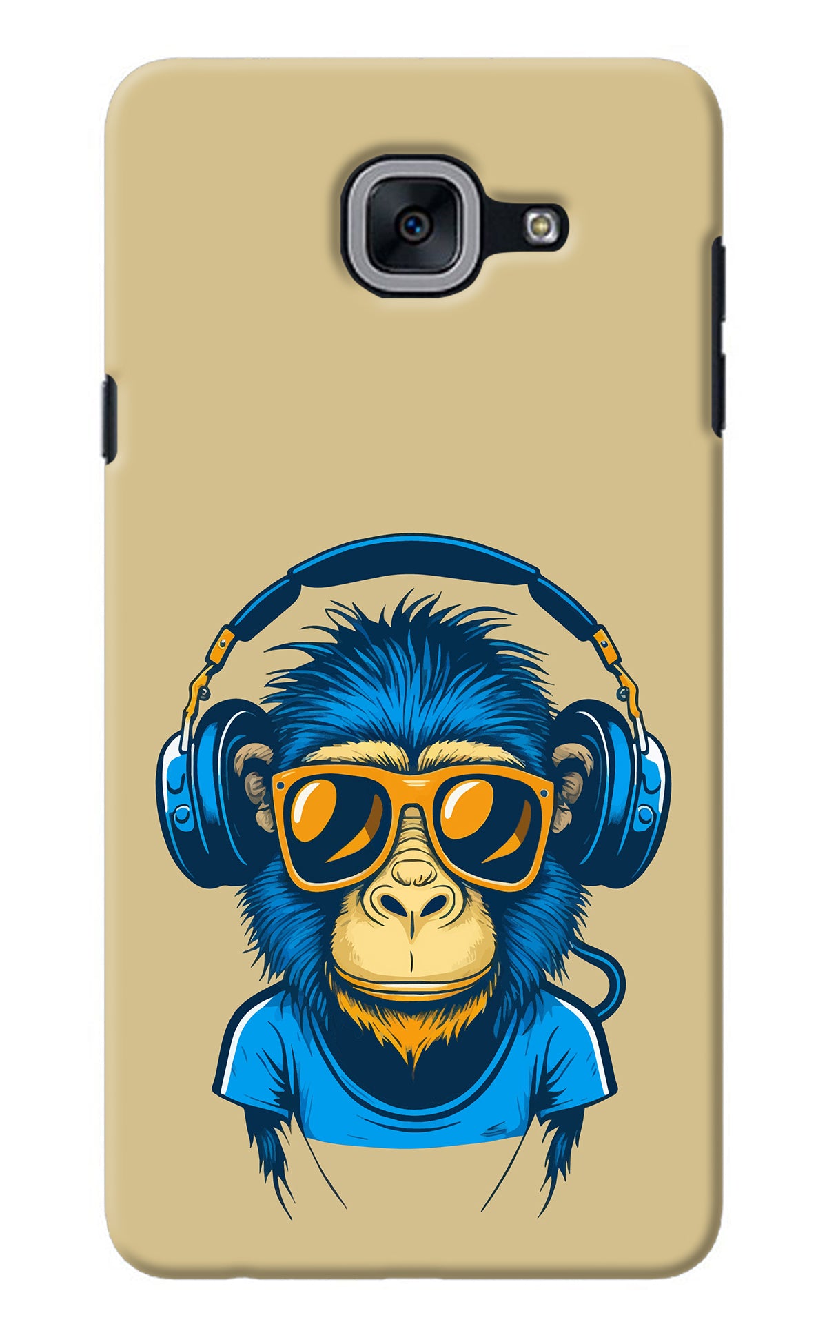 Monkey Headphone Samsung J7 Max Back Cover