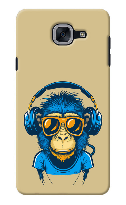 Monkey Headphone Samsung J7 Max Back Cover